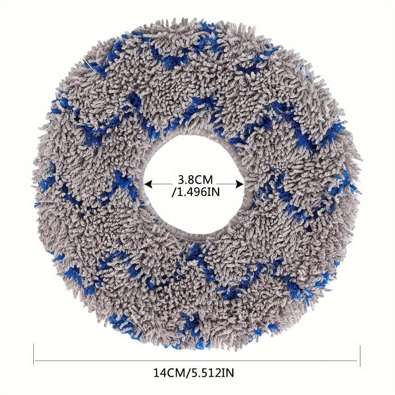 Robot changyutgichlar uchun 4-to'plam mikrotozalash mato yostiqlari, qayta ishlatiladigan pol yostiqlari