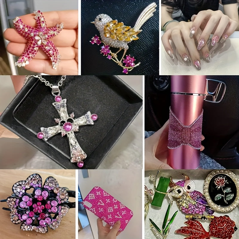 14400 dona shisha yopishtiruvchi, tagi tekis bo‘lgan burg‘ulash uchun toshlar, poyabzal, shapka, hunarmandchilik va bezaklar uchun