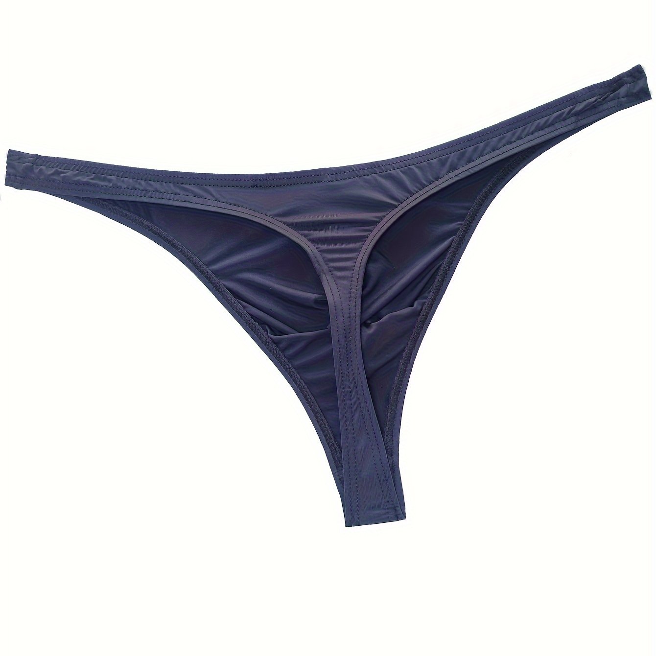 Men's Ultra-Thin Low Waist Ice Silk Underwear for Summer Sports and Casual