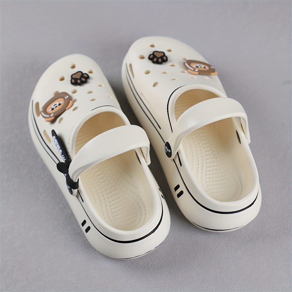 Boys Outdoor Slippers EVA Cartoon Slip-On All-Season Casual Durable