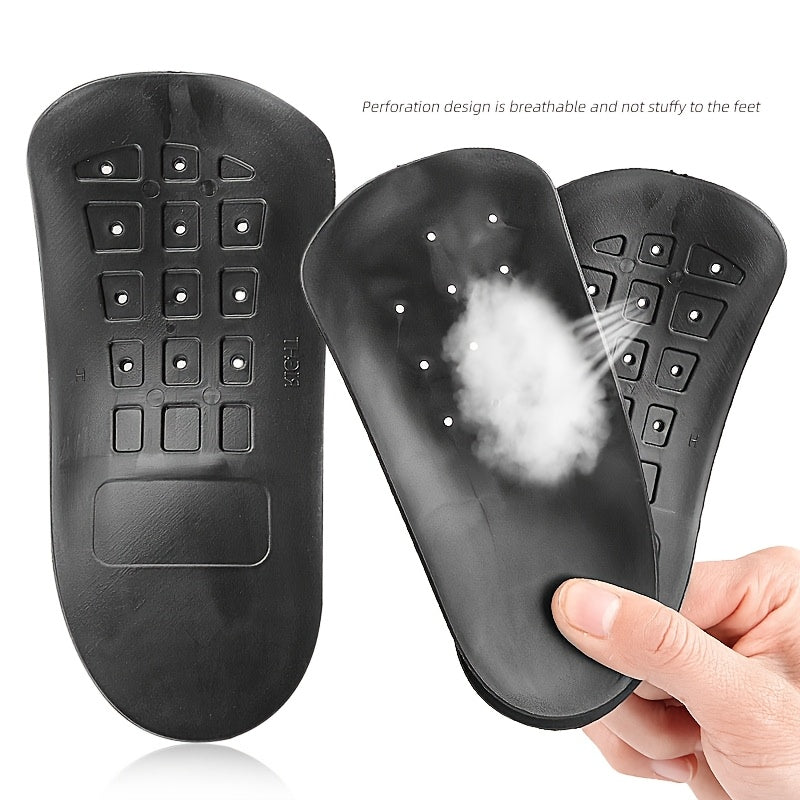Black Arch Support Insoles for Men and Women Comfort Footbed Inserts