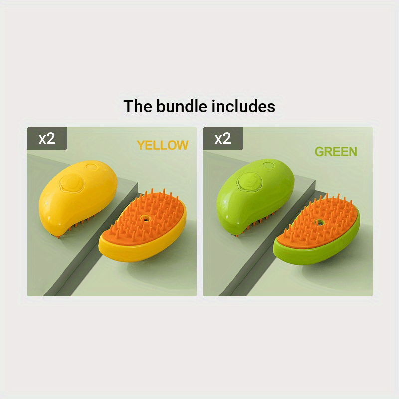 USB Charging Pet Grooming Brush for Cats and Dogs with Spiral Comb and 3-in-1 Function