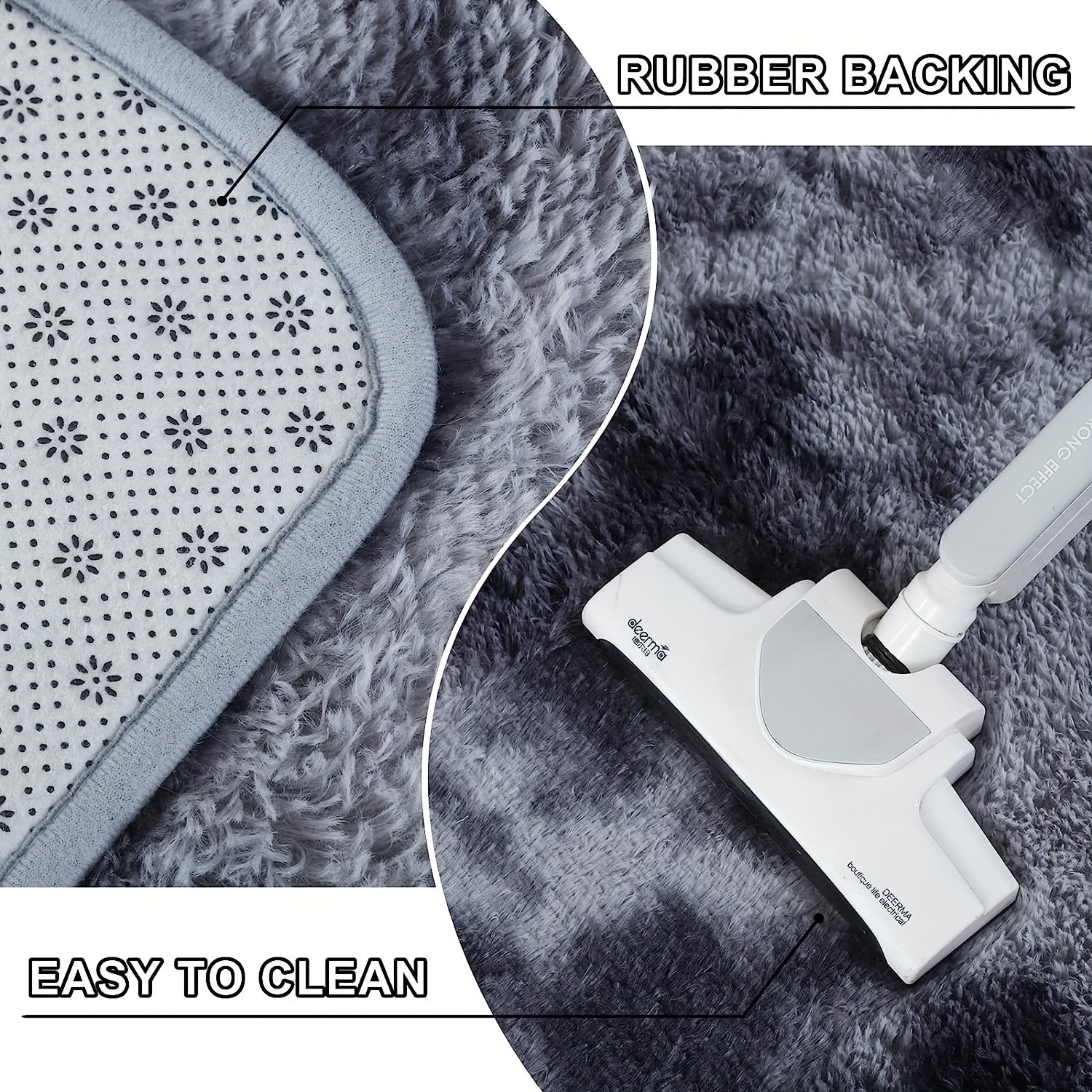 Уютный плюшевый ковер для гостиной и спальни 159x230 см, полиэстер, ручная стирка