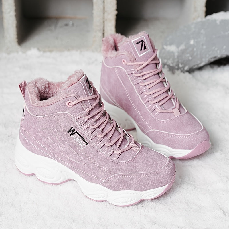 Women's Insulated Snow Boots - Thermal, Slip-Resistant, Winter Wear