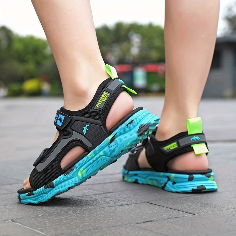 Kids Boys Sport Sandals Lightweight Breathable Open-Toe Casual Summer Shoes