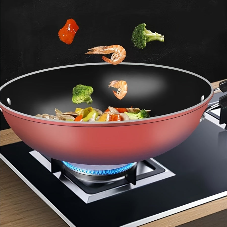 28-Inch Cast Iron Frying Pan Non-Stick Smokeless Stovetop Cookware for Induction and Gas Stoves