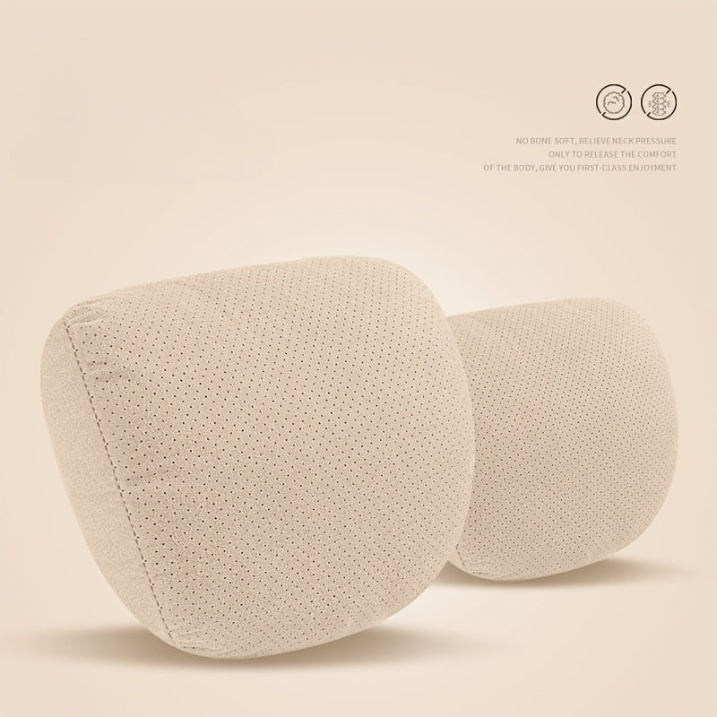 2pcs Soft Breathable Car Headrests Adjustable Neck Support Comfort Accessories