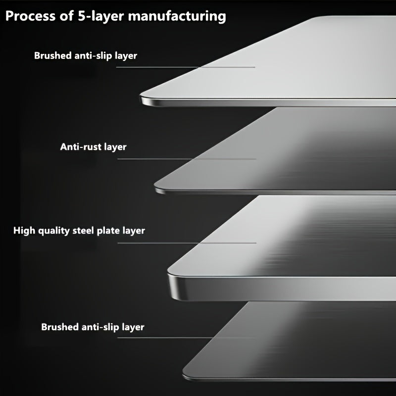 Stainless Steel Grease Trap for Cooktops, Splash Protection, Heat Insulation