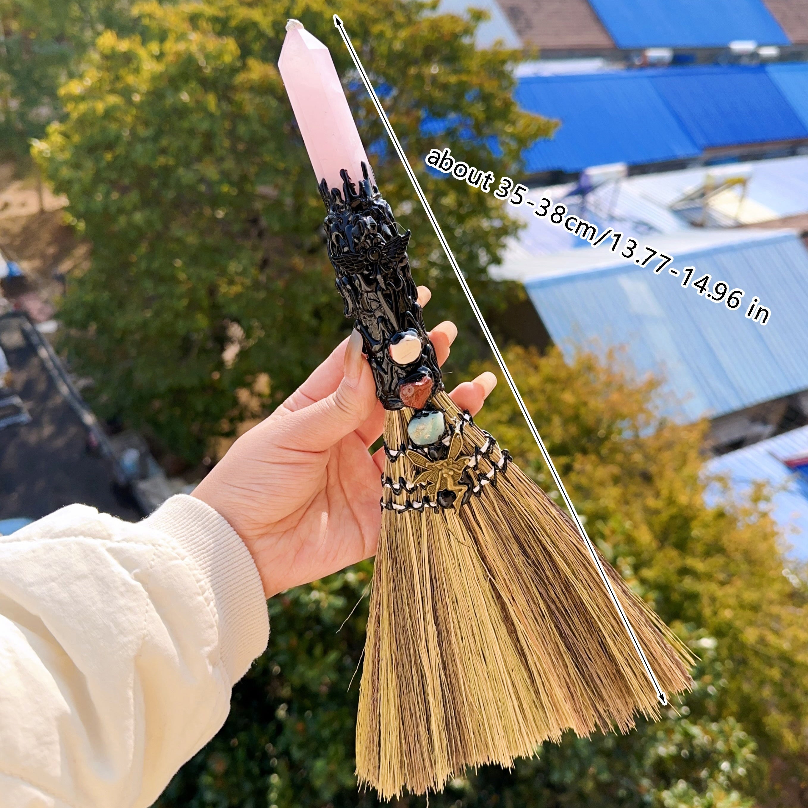 Hexagonal Natural Crystal Pillar for Home Decor and Meditation