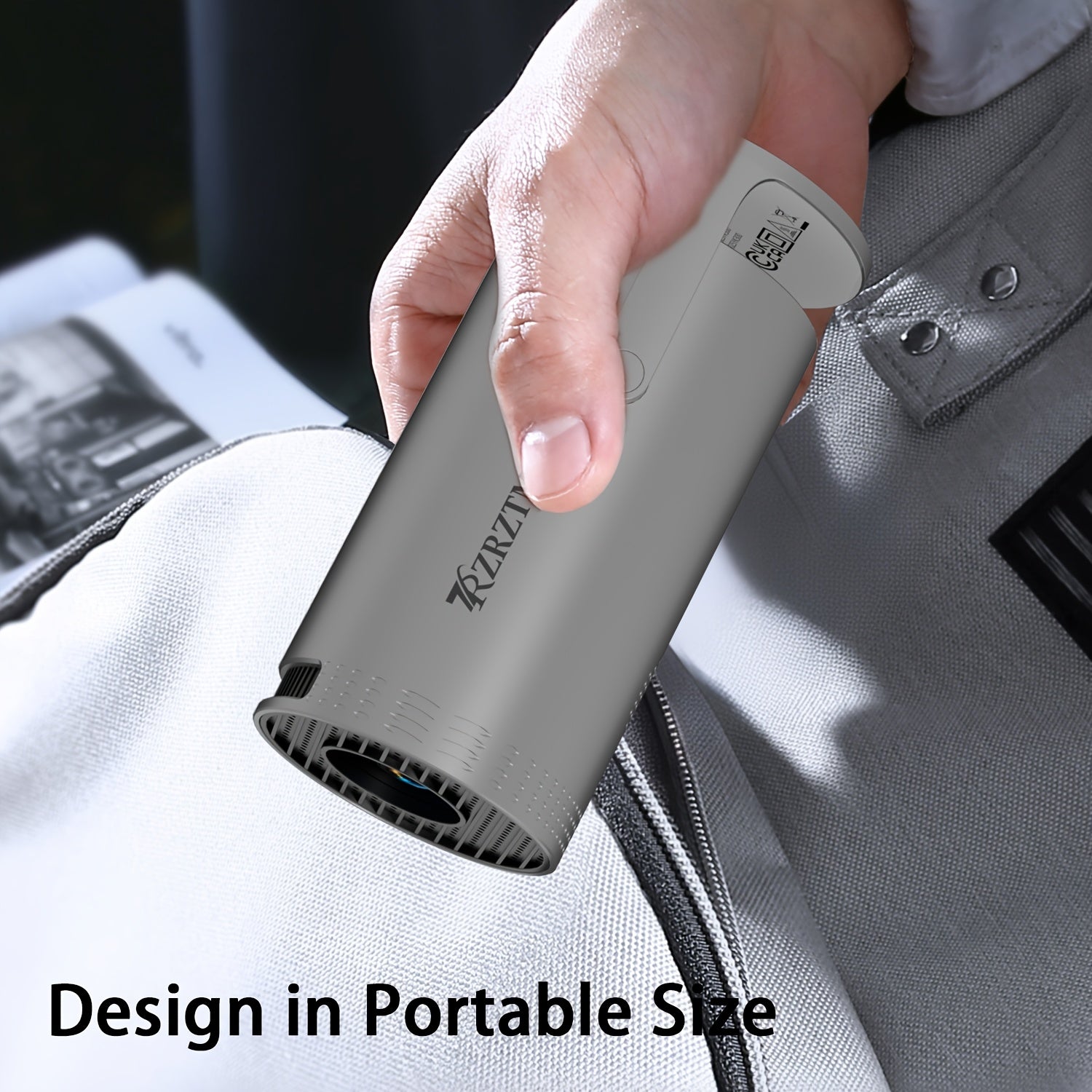 HD Mini Projector with WiFi6 and Auto Level Correction for Home Theater