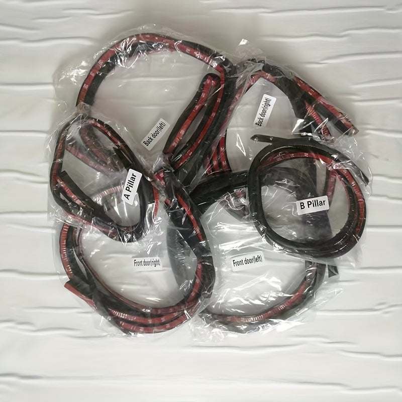 Car Door Seal Strip Rubber Noise Insulation Waterproof Shock Absorption Gasket
