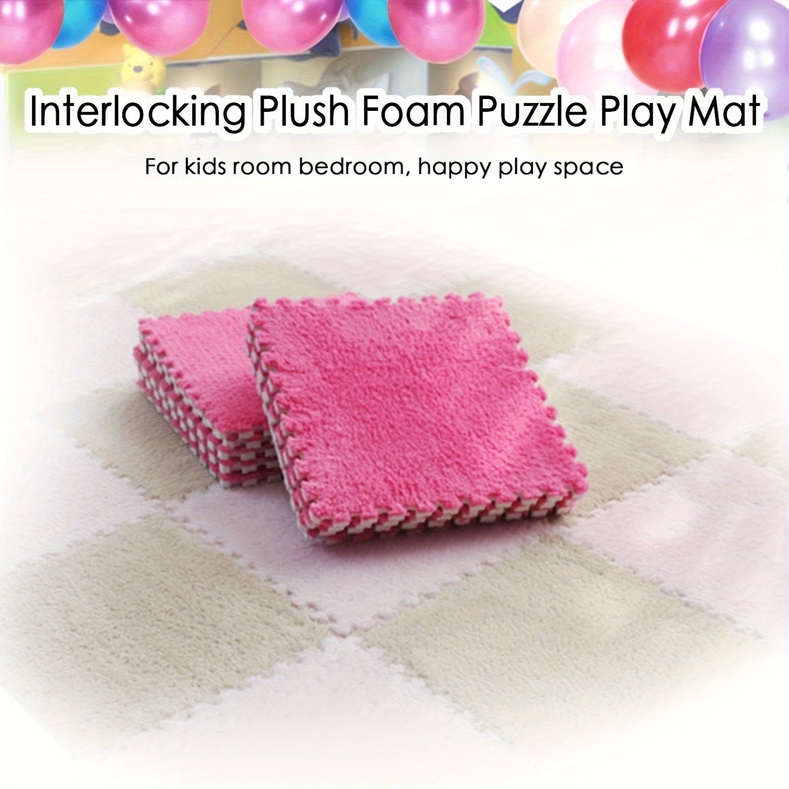 Set of 30/50 Interlocking Foam Floor Mats Square Carpet Area Rug Anti-Slip Seat Pads