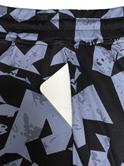 Women's Stretchy Polyester Spandex A-Line Skort with Unique Print