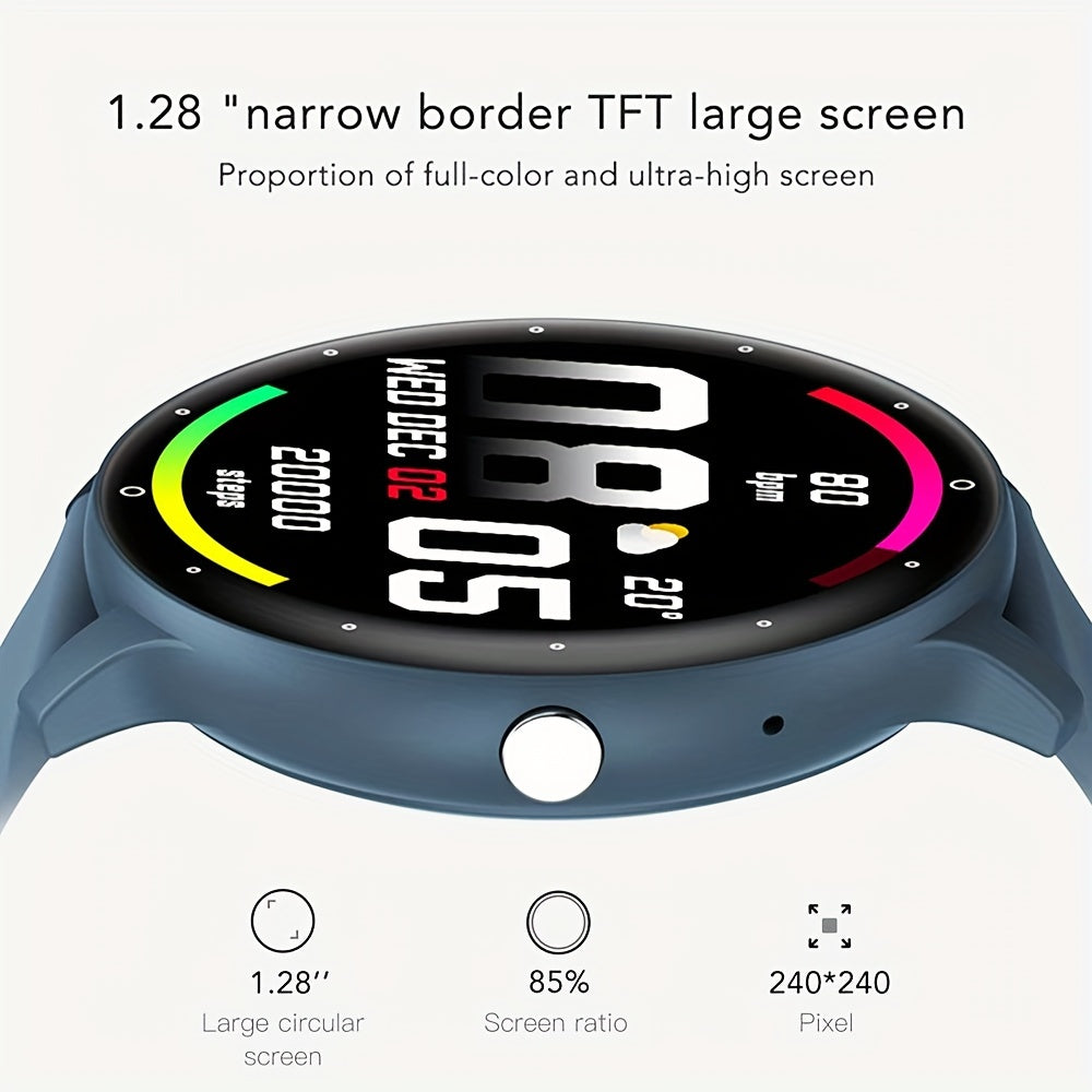 Outdoor Fitness Smartwatch for Men and Women with Touch Screen Call and Fitness Tracking