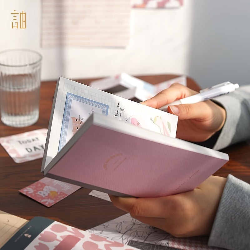 Student Art Notebook Set with Stickers and 122-Piece Material Kit for School Supplies