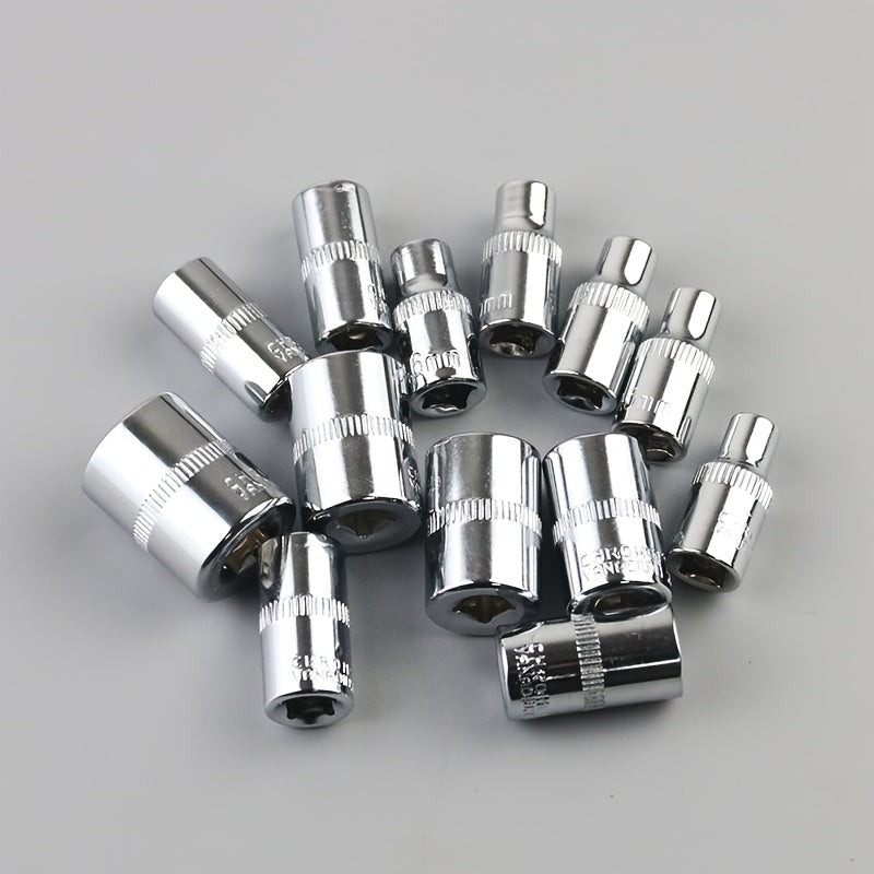 Kit de herramientas universales para reparación de coches, juego de llaves de carraca, dados, 46 piezas, mecánico de automóviles