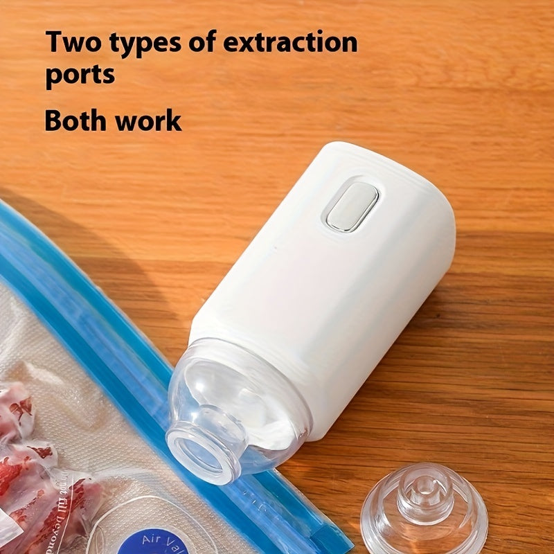 Handheld USB Vacuum Pump with 5 Reusable Bags for Laboratory and Home Use