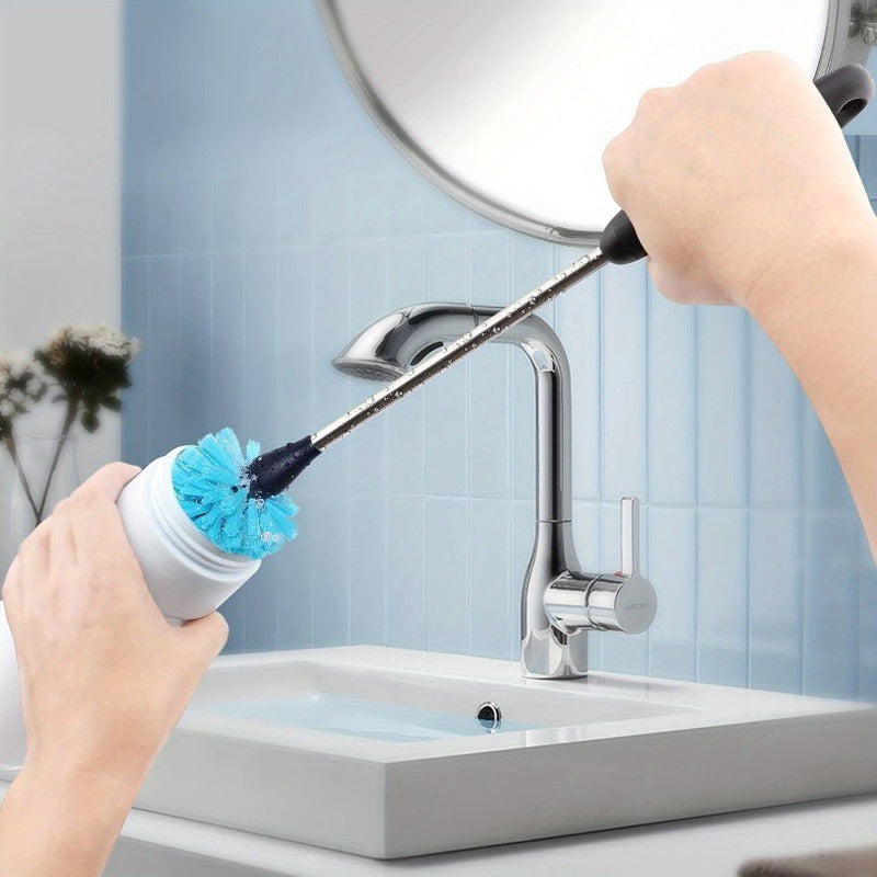 Stainless Steel Bottle Brush Set with Triangular Bristles for Coffee and Sports Bottles