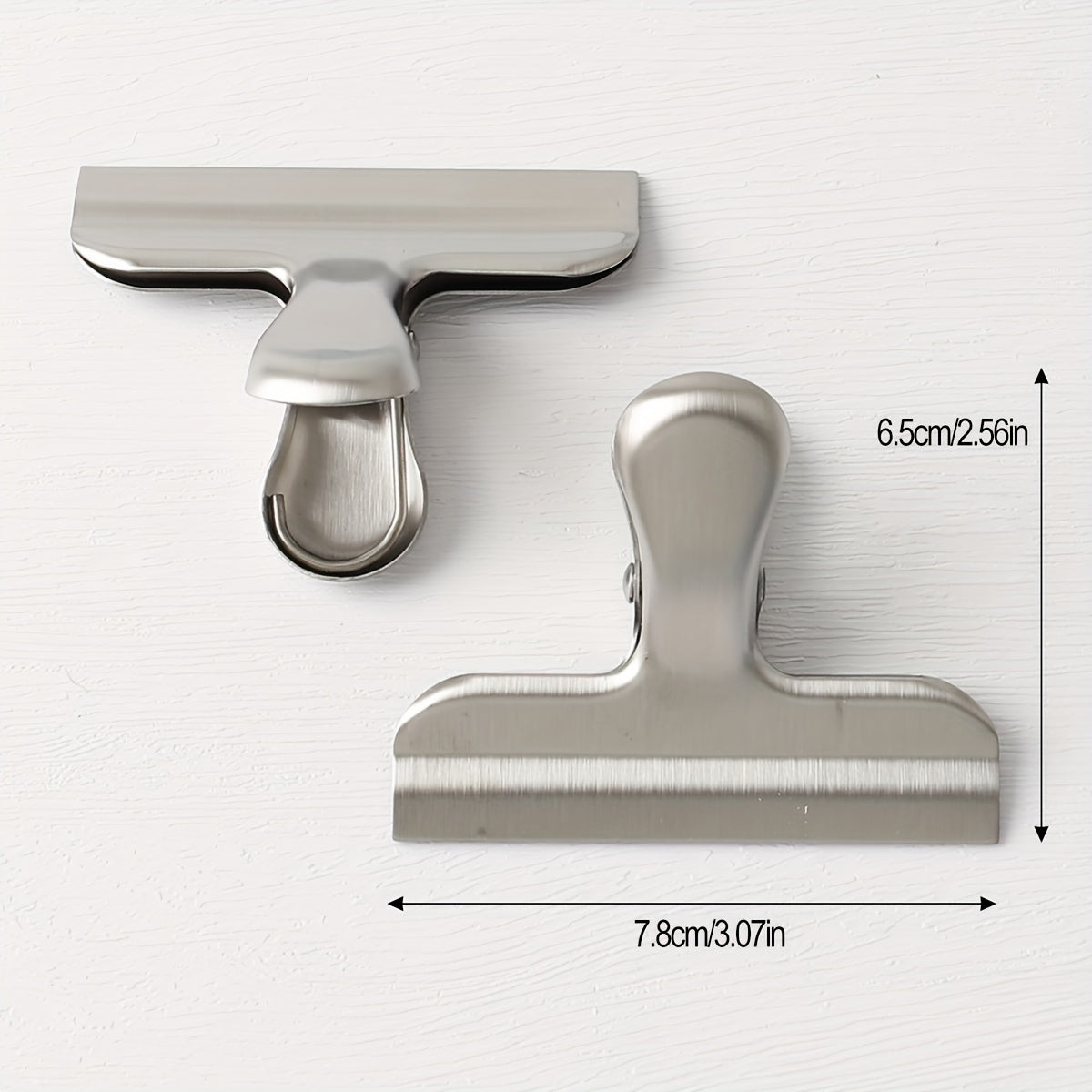 Stainless Steel T-Shaped Food and Snack Clip Moisture-Resistant Kitchen Gadget