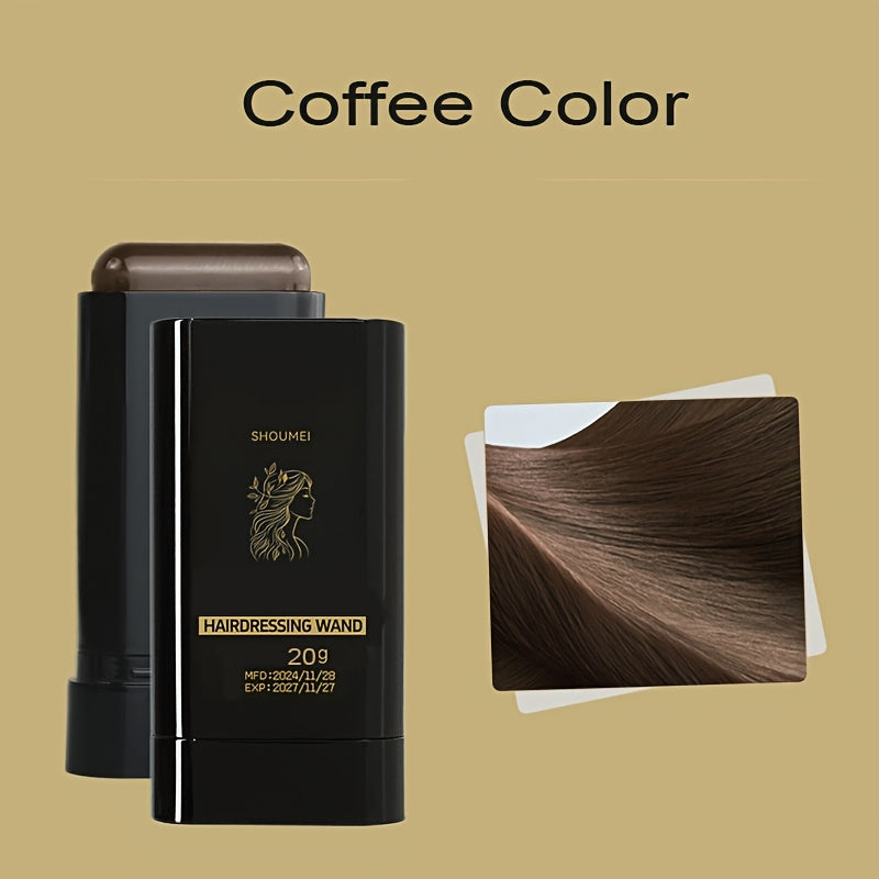 Barra de tinte para cabello portátil para cobertura rápida de canas, duradera y de fácil aplicación