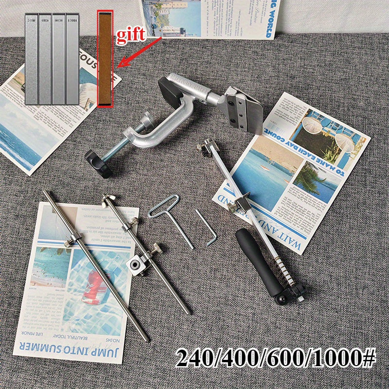 4th Gen Knife Sharpener Set with Replaceable Accessories for Precision Use Durable Universal
