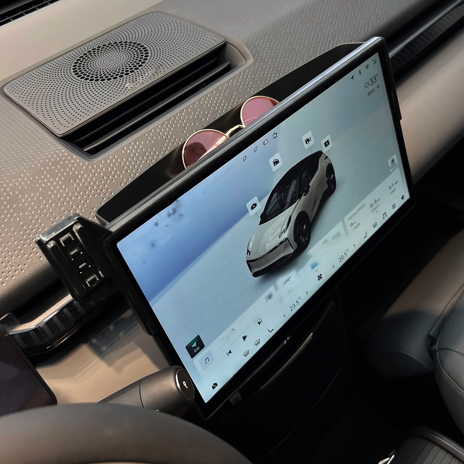 Avtomobil uchun telefon tutgichi ABS montaj markazi ekran uchun 37.08cm chap tomon haydash