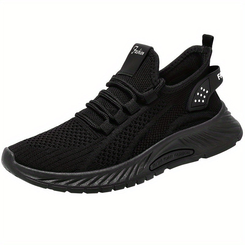 Women's Knitted Lightweight Breathable Tennis Shoes Plus Size Low Top Sneakers