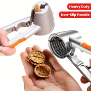 Abrelatas de acero inoxidable con mango antideslizante para nueces, castañas y avellanas