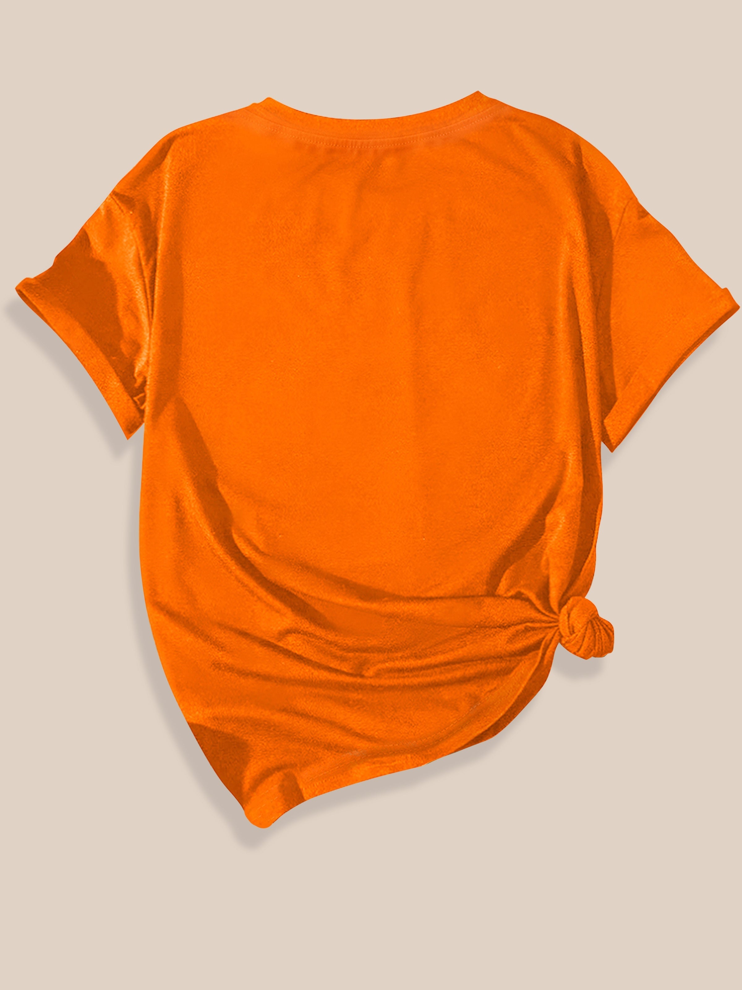 Plus Size Women's Casual T-Shirt Short Sleeve Knit Polyester Autumn Fashion