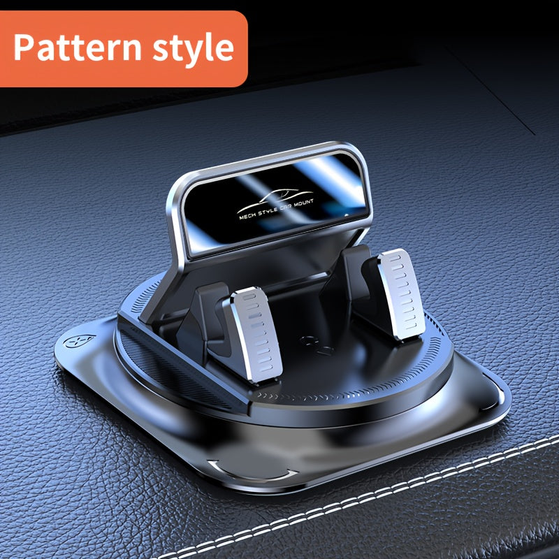 Soporte para teléfono de coche giratorio a 360° resistente al agua y de ABS para tablero