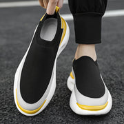 Men's Slip-On Casual Shoes with Shock Absorption Platform for Outdoor Walking