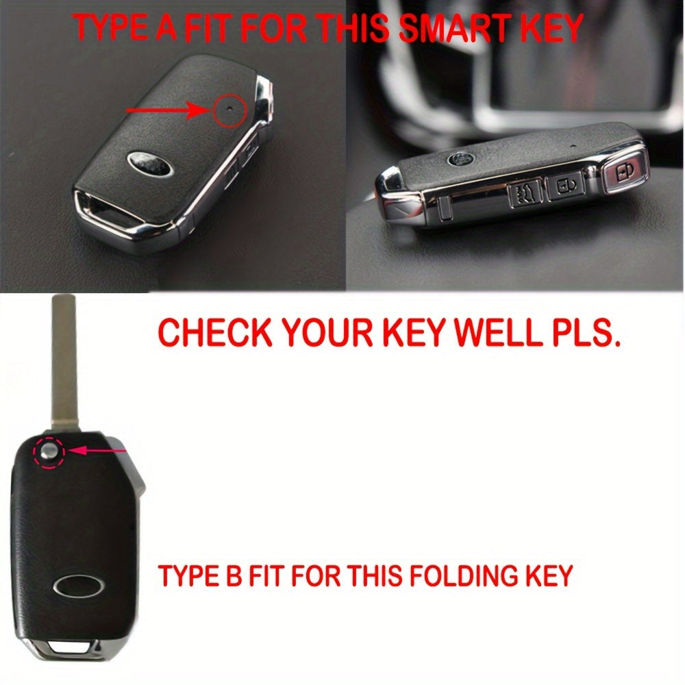 Car Key Fob Cover Silicone Keychain for Multiple Vehicle Models Compatible with Kia