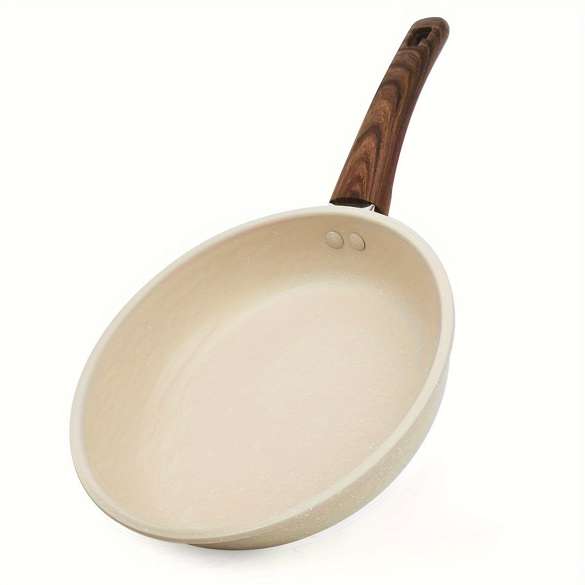 Sartén de aluminio antiadherente con mango resistente al calor para desayuno y bistec