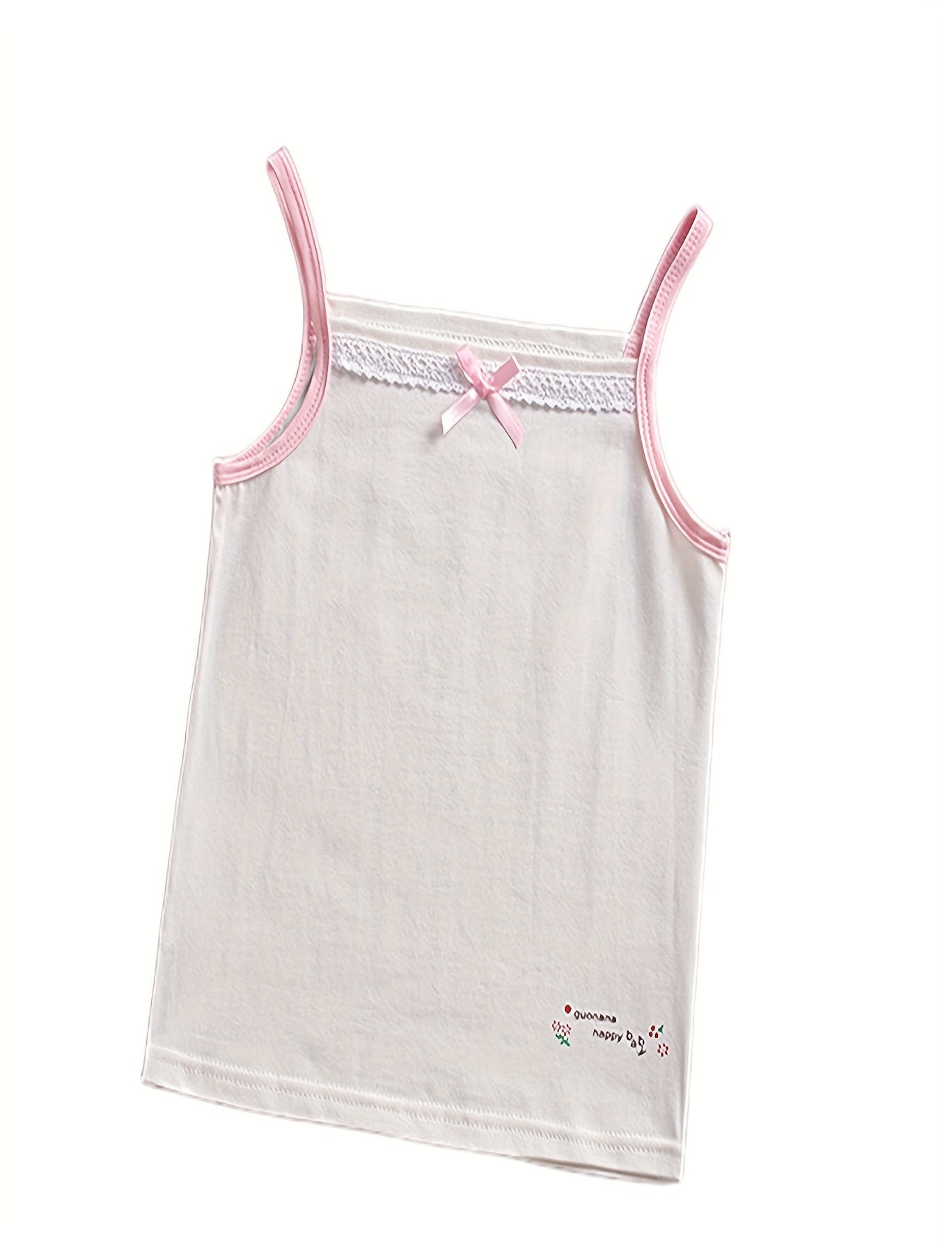 Qizlar uchun 3 ta sevimli bog‘ichli tank top to‘plami, nafas oladigan paxta matosi, yengsiz dizayni va gullar bosma bilan. Yil davomida kiyish uchun ideal.