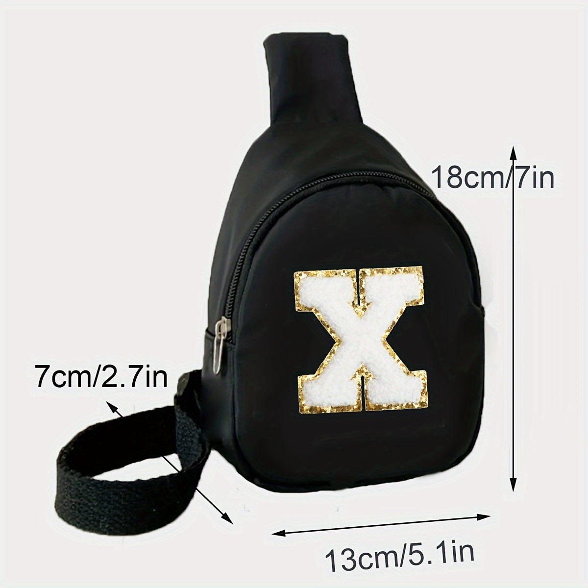 Boy's Accessories Set Waist Bag and Baseball Cap Black Polyester Adjustable Casual Sports