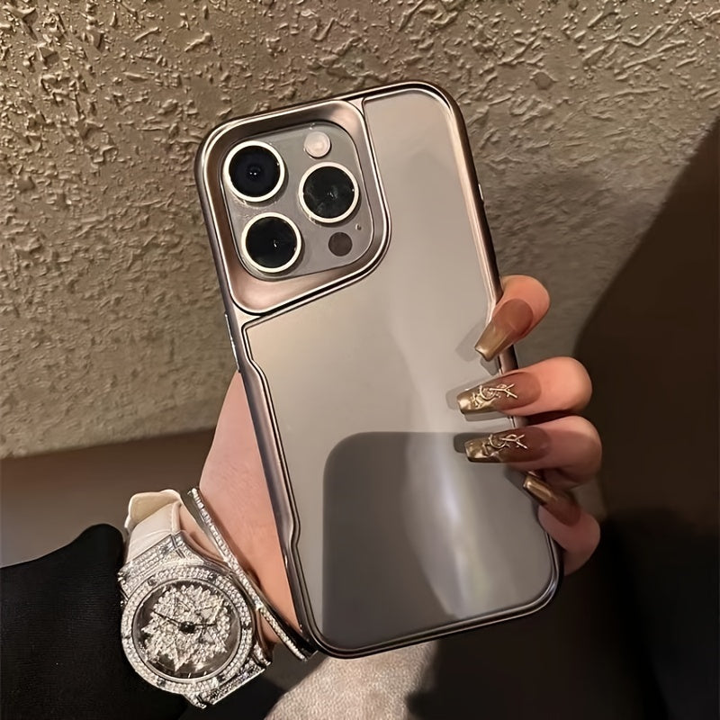Electroplated Transparent TPU Phone Case for iPhone 11-15 Models