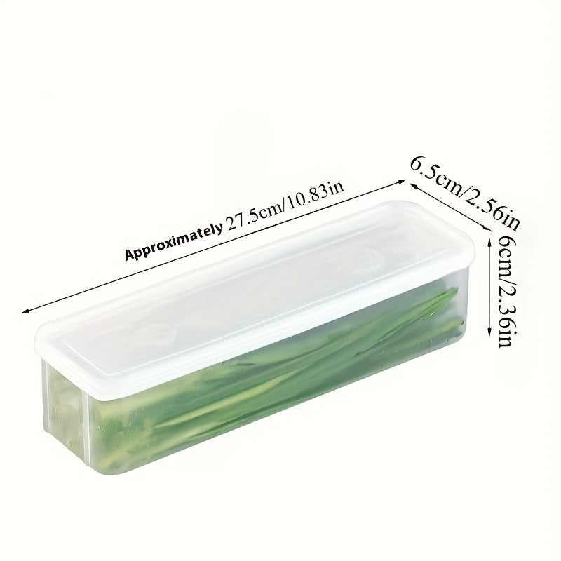 2-Pack Plastic Refrigerator Organizer Bins Sealable Vegetable Storage