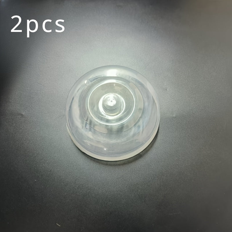 Two Pieces Round Plastic Microwave Splatter Guards Dustproof Breathable Heat-Resistant