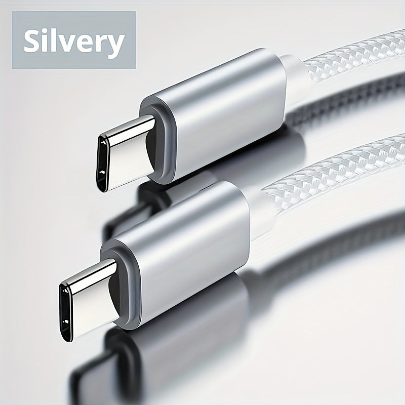 60W нейлоновый USB C кабель для зарядки и быстрой передачи данных для iPhone, Samsung, Xiaomi