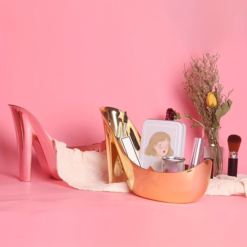 High Heels Design Cosmetic Storage Box for Bathroom Skincare and Makeup Organization