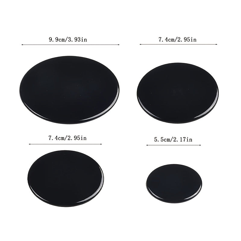 4-Piece Metal Gas Stove Burner Cover Set Fireproof Guards for Gas Cooktop