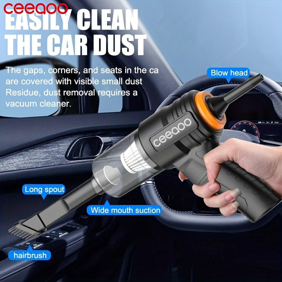 Multi-Purpose Rechargeable Handheld Vacuum with Strong Suction and Accessories