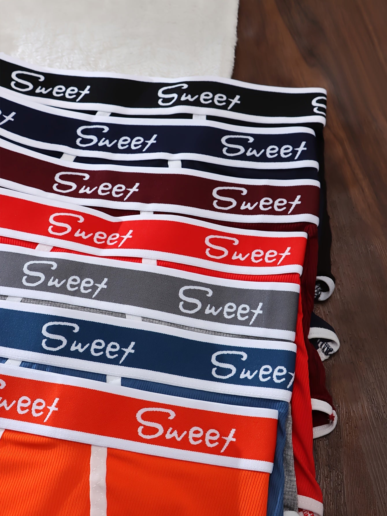 Women’s Lingerie Set 7-Piece Color Block Letter Print Tank Bra and Panties