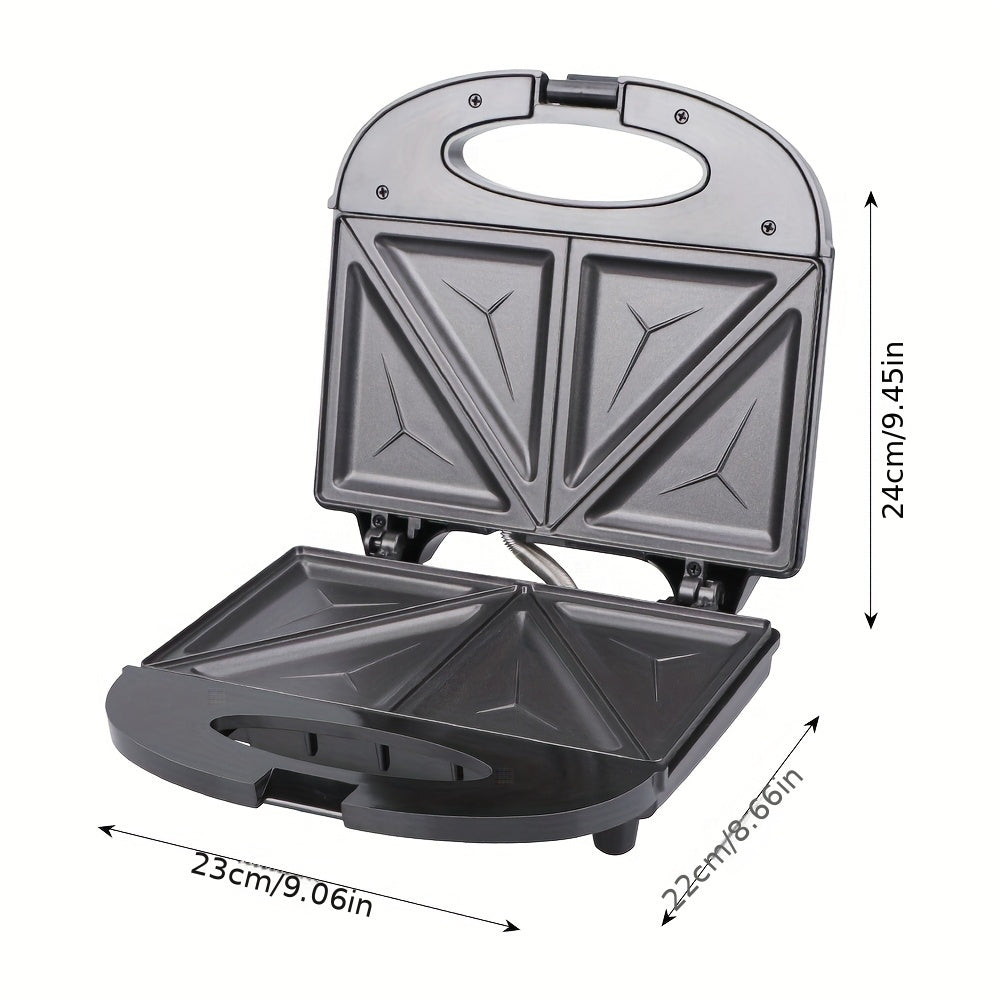 1 dona Nonstick Waffle Maker Pan Belgiya vafli va sendvichlar uchun, bir nechta bo'laklarga bo'lingan, nonushta uchun ideal.