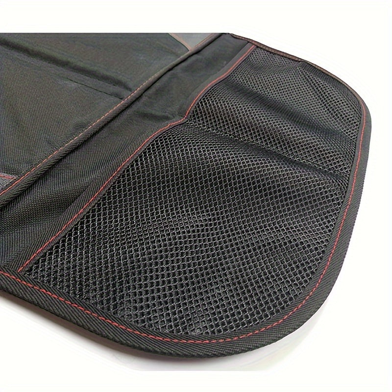 Large Size Car Seat Protector 600D Fabric Thick Padding Storage Pockets