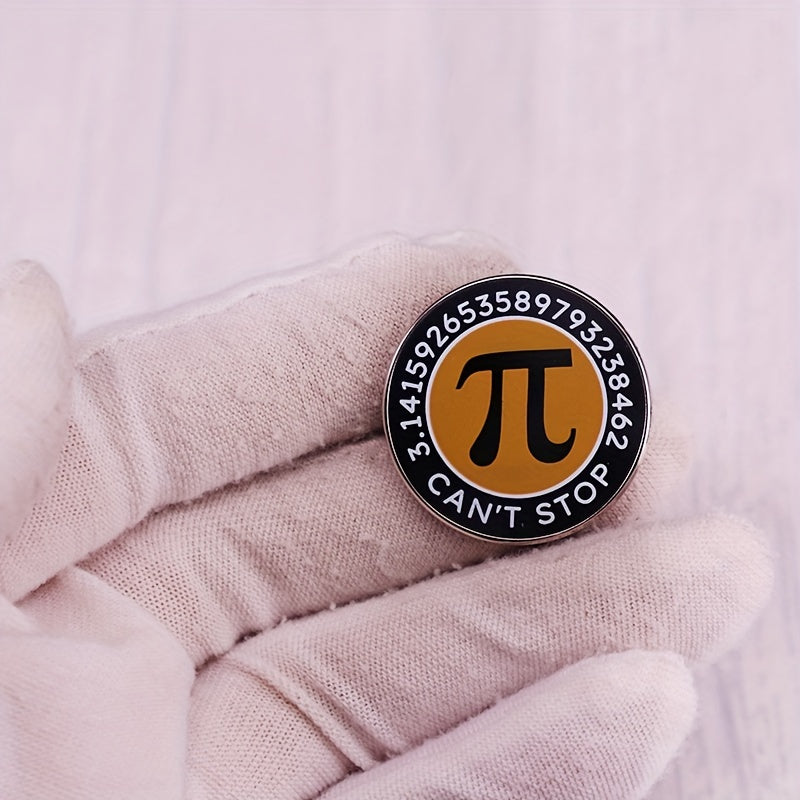 Zamonaviy Pi va Matematika Tenglamasi Brosh Pin - Ruxdan yasalgan, Har kuni kiyish va Rasmiy Tadbirlar uchun ideal