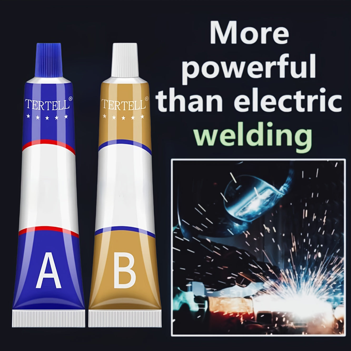 Metal Repair Paste Set, 100g Heat-Resistant Cold Welding for Metals Plastics Woods