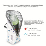 Bolsa aislante para botellas para almacenar botellas de aluminio, bolsa portátil para mamá