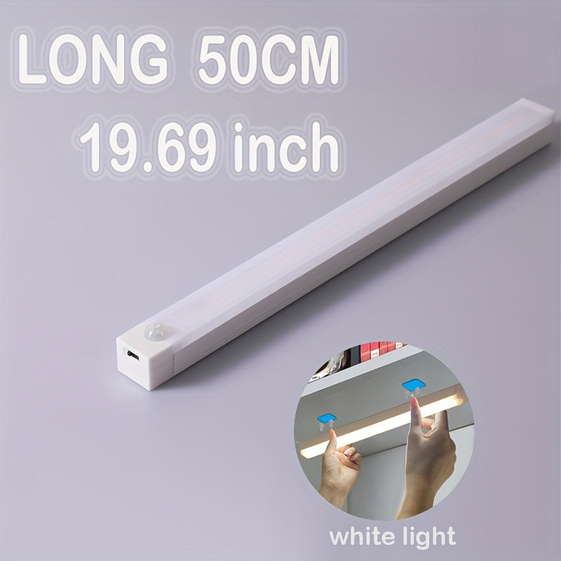 Wireless Motion-Activated LED Light Strip with Magnetic Mount and USB Rechargeable