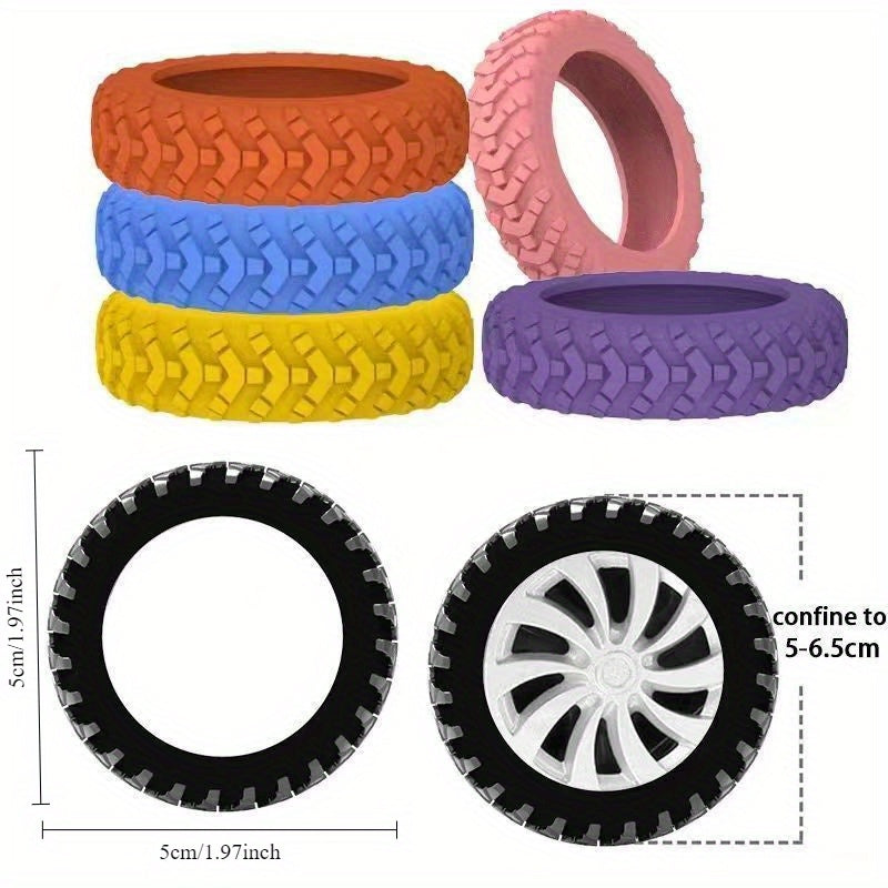 8 Pcs Rubber Luggage Wheel Covers Suitcase Casters Quiet Tire Protectors